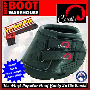 Cavallo 'SIMPLE' Hoof Boots (Pair) - Horse. Equine. Hoof Protection, SLIM SOLE - Picture 1 of 4