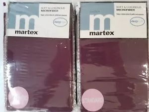 Martex Set di 4 federe in microfibra spazzolata con guarnizione standard 20x30 pollici magenta - Foto 1 di 2