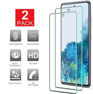 2Pack-Premium Tempered Glass Screen Protector For Samsung Galaxy S20 FE 5G - Picture 1 of 7