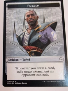 Emblema - Teferi, Hero of Dominaria Magic The Gathering Dominaria casi nuevo - Imagen 1 de 24