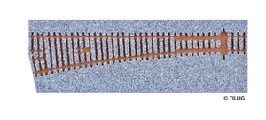 Tillig 86392 Gleisbettung für EW3 - linke Weiche (83341), 12°, TT - Bild 1 von 1