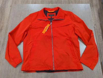 $350 Mens rag & bone "Pursuit Grant" Ripstop Nylon Jacket Blood Orange Small - Image 1 of 4