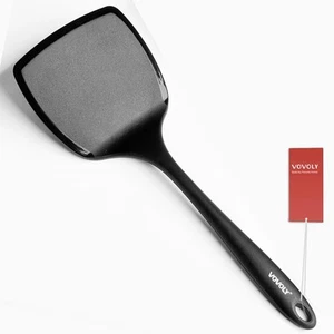 Silicone Pancake Spatula Turner with Lengthened Handle& Seamless Design, Heat... - Picture 1 of 8