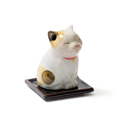 Shoyeido Incense Holder Incense burner Reixiang Furna Koneko Cat Kyoto - Image 1 of 4