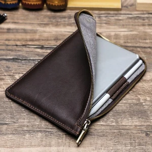 Genuine Leather Sleeve Case Hand Bag For iPad Mini (A17 Pro) Mini 6/5/4/3/2/1 - Picture 1 of 10