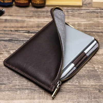 Genuine Leather Sleeve Case Hand Bag For iPad Mini (A17 Pro) Mini 6/5/4/3/2/1 - Image 1 of 4