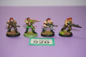 Warhammer 40k Imperial Guard Catachan Jungle Fighters x 4 - Metal - Picture 1 of 3