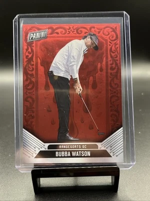 2025 Panini Cyber Monday Bubba Watson Red Drip #/75 ! SP! - Image 1 of 2