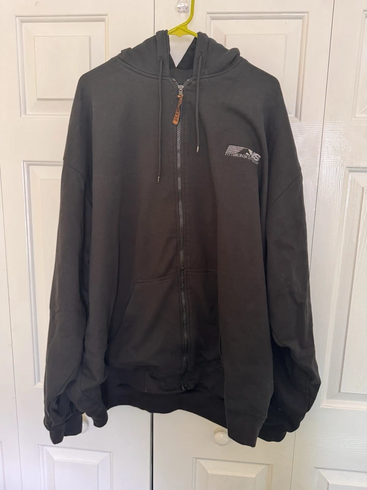 Sudadera con capucha con cremallera 3XLR Norfolk Southern Pittsburgh Division. Marca Berna. Negro Foto 1 de 4