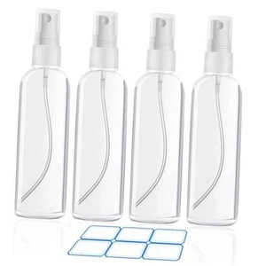 4 Pack 4 Oz (120ml) Small Spray Bottles - Fine Mist, Refillable, Reusable - Picture 1 of 7