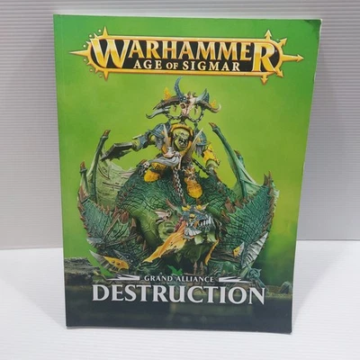 Age of Sigmar Warhammer Grand Alliance Destruction Orruk Rule Book 2016 PB - Image 1 of 4