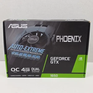 Asus NVIDIA GeForce GTX 1650 OC Edition Phoenix 4gb GDDR5, Graphics, Brand New! - Picture 1 of 5