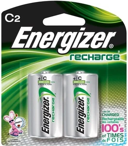 Energizer e2 C2 NiMH Rechargeable Batteries, C, 2/pack - Pack of 6 Total of... - Picture 1 of 1