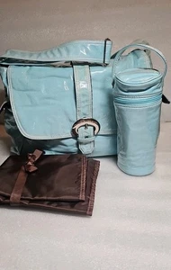 Diaper Bag Laminated Buckle Bag Blue Baby Kalencom - Picture 1 of 15