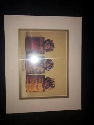 Anne Geddes Pansies Babies In Vegetable Cans Litho New  8x10 Original Packaging - Image 1 of 4