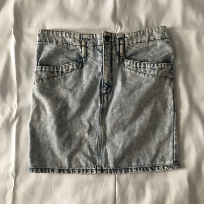 Falda vaquera vintage Guess Jeans Georges Marciano azul para mujer 28 HECHA EN EE. UU. Foto 1 de 4