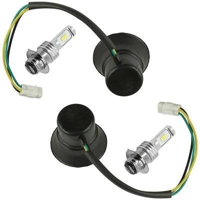 Caltric Headlight Socket And LED Bulb For Yamaha Rhino 660 YXR660F 4X4 2006 - Image 1 of 4