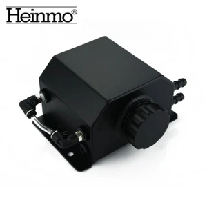 1L Aluminum Radiator Coolant Overflow Bottle Recovery Water Tank Reservoir Black - Picture 1 of 7