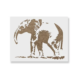 Plantilla de elefante - plantillas Mylar duraderas y reutilizables - Imagen 1 de 5