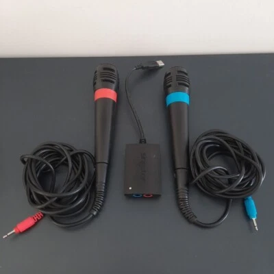 Pack Officiel Sony PlayStation 2 Ps2 Singstar 2 Microphone Micro - Photo 1/4