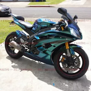 Kit de carenado verde perla azul cambio de color para carrocería ABS Yamaha YZF R6 2006-2007 - Imagen 1 de 7