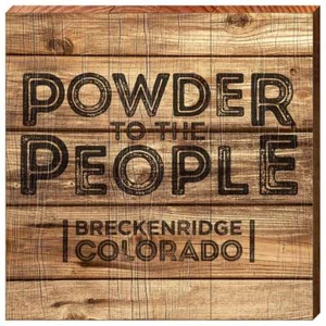 Breckenridge CO Home Decor Sign Printed On Real Wood HAP9D-A 10 1/2" x 10 1/2" - Picture 1 of 2