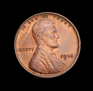 1914 Lincoln Wheat Cent  UNC - Picture 1 of 2