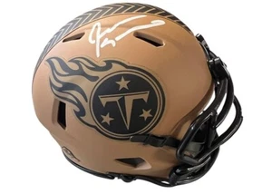 Jevon Kearse Signed Tennessee Titans STS Mini Blue Football Helmet JSA - Picture 1 of 3