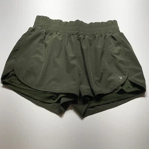 LegEnd Active Shorts Womens Large Green Pull On Running Walking Fitness Stretch - Picture 1 of 11