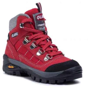 SCARPE SCARPONI BAMBINO OLANG TARVISIO KID TEX PELLE 815 ROSSO ORIGINALE AI 2025 - Picture 1 of 6