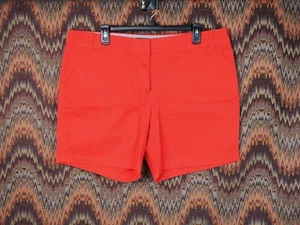 Neu mit Etikett J. Crew 3,5 Zoll Schrittlänge klassische Chino Shorts rot/orange Größe 16 - Bild 1 von 7