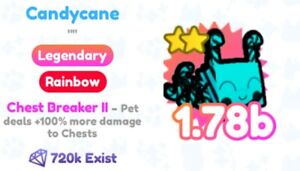 RB Rainbow Candycane canne à bonbons simulateur pour animaux de compagnie X PSX pour Roblox