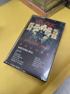 RAVAGE WRECKING BALL Cassette Tape 1986 Rock Metal Rare - Picture 1 of 3