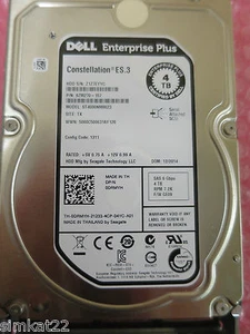 Dell Enterprise Plus 4TB NL-SAS 6G 7.2k DRMYH Seagate ST4000NM0023 HDD Drive - Afbeelding 1 van 3