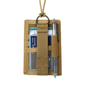 US Tactical ID Card Case Patch with Neck Lanyard and Credit Card ID Card Holder - Picture 1 of 6