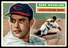1956 Topps Gene Woodling EX-EX/MT Cleveland Indians #163