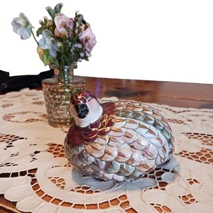 Cerámica de colección Toyo Codorniz Pájaro Otoño Decoración del Hogar Granja Casa Cerámica - Imagen 1 de 6