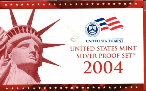 2004-S US Silver Proof Mint Set 10 Coins 20uoct1007 Cover