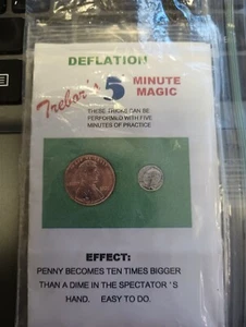 Vintage Trebor's Deflation Coin Magic Trick - Discontinued - Hard To Find - Picture 1 of 1