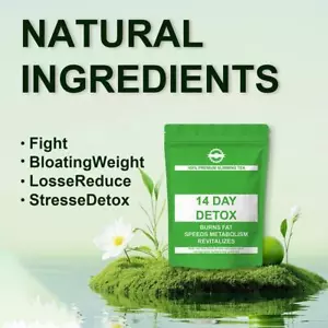 ❀Brucia Tè Perdita Di Peso 14DAY DETOX TEA 14 Confezioni Tè Dimagrante Cinese - Foto 1 di 10