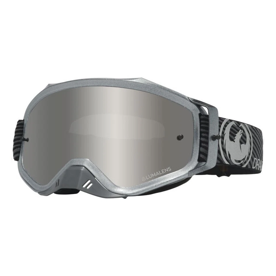 Dragon Eyewear MXV Plus Silver Goggle with Lumalens Silver Ion and Clear Lenses - Image 1 of 1