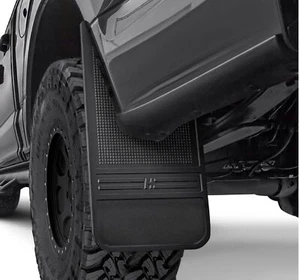 Husky Liners 55100 Pair of Rear Black Rubber Mud Flaps for Ram 1500 F-150 Tundra - Picture 1 of 5