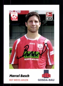 Tarjeta de autógrafo Marcel Busch roja blanca Ahlen 2008-09 original + A 192376 - Imagen 1 de 2