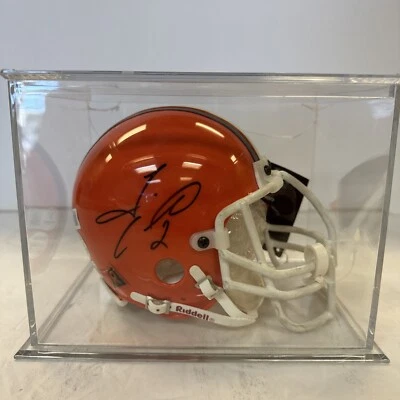 Tim Couch Cleveland Browns Autographed Mini Helmet Numbered 235/300 BAS - Image 1 of 4