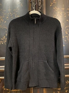 $356 The Cashmere Project Luxe Zip Jacket | Black | S - Picture 1 of 8