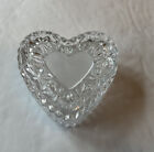 Petit verre cristal en forme de cœur bijoux couverts boîte cadeau pot Allemagne 