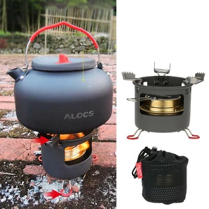 Camping Outdoor Spir it Alcohol Burner Alcohol Stove Bracket Support Set WF I0Y7 - Picture 1 of 12