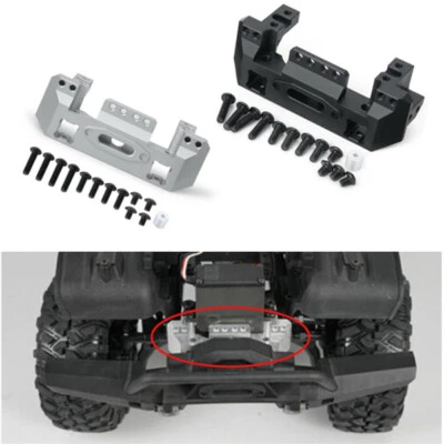 Para-choque dianteiro de alumínio com servo montagem para TRX-4 TRX4 1/10 RC Crawler EUA - Imagem 1 de 2