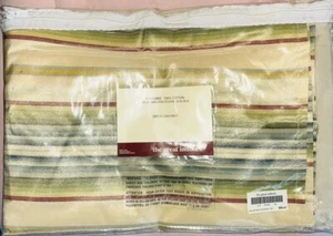 New Queen Sized Bed Skirt The Great Indoor Striped Valantina New Silk Blend - Picture 1 of 4