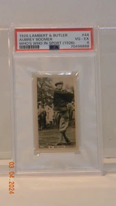 1926 Lambert & Buttler Who's Who in Sport Aubrey Boomer PSA 4 - Picture 1 of 2